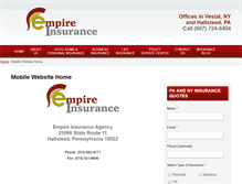 Tablet Screenshot of empireinsagency.com